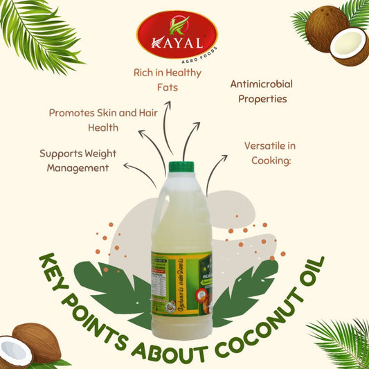 Coconut Oil 1 Ltr - Kayal Foods