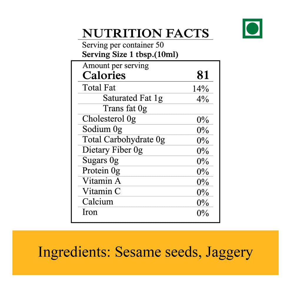 Sesame Oil 2 Ltr - Kayal Foods