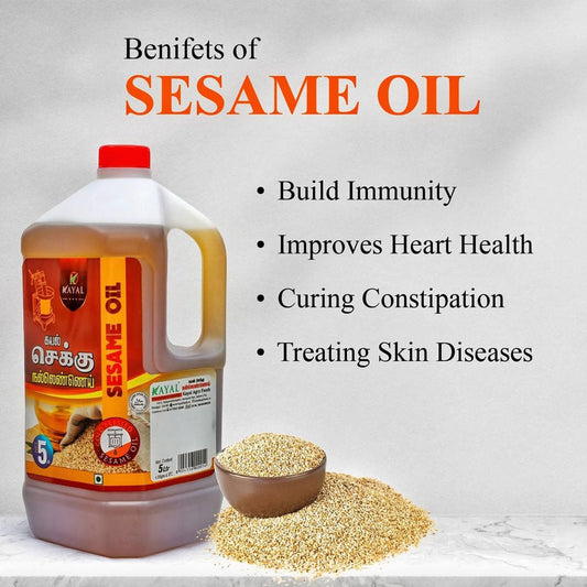 Sesame Oil 5 Ltr - Kayal Foods