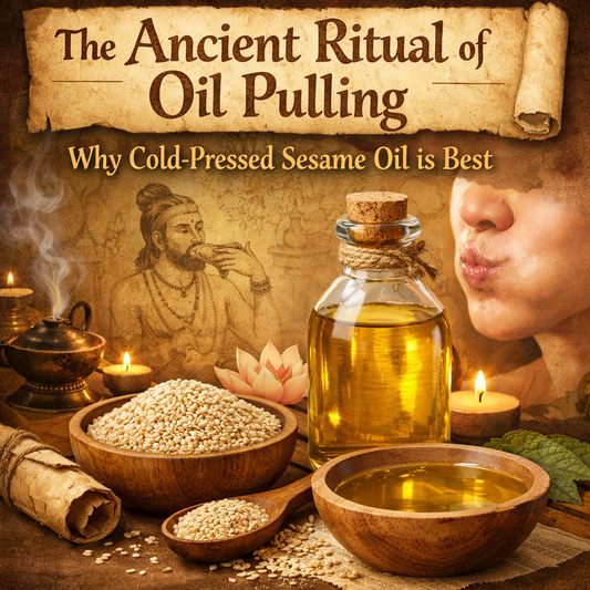 The Ancient Ritual of Oil Pulling: Why Cold-Pressed Sesame Oil is Best