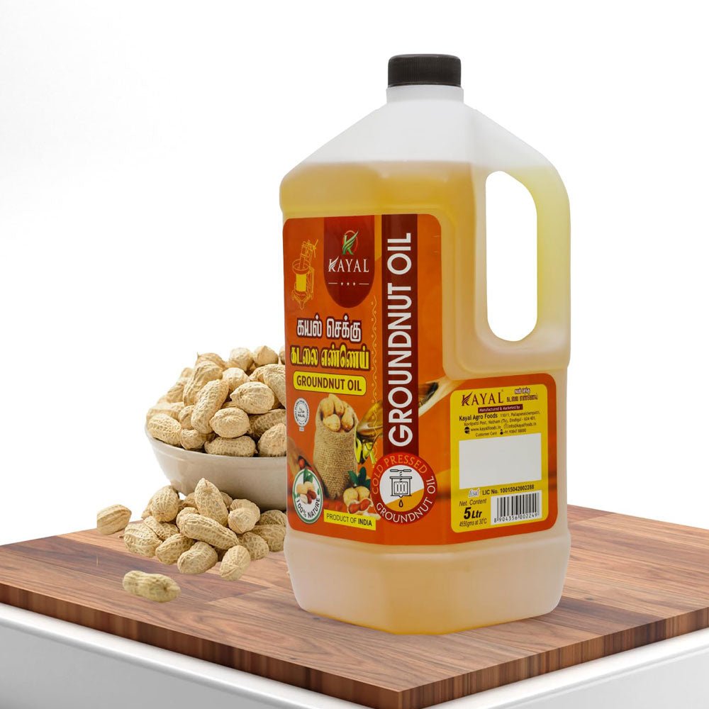 Kayal Agro Foods Cold Pressed chekku kadalai  ennai (Peanut Oil) – 5 Litre4