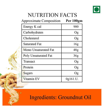 Kayal Agro Foods Cold Pressed Groundnut Oil (Peanut Oil) – 5 Litre5