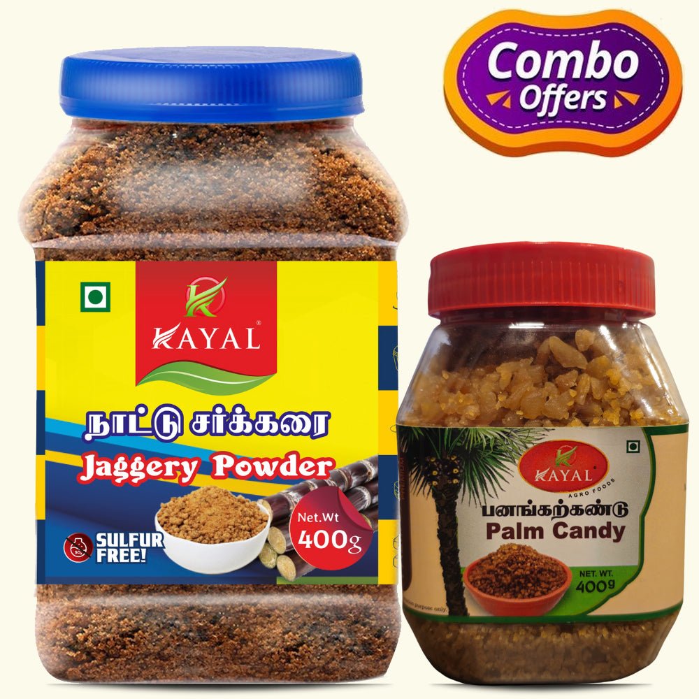 Jaggery Powder and Palm Candy Combo - Kayal Foods