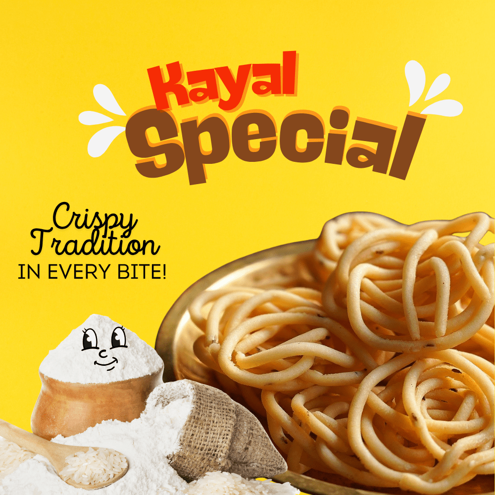 Murukku Flour (Maavu) - 1Kg Pack - Kayal Foods