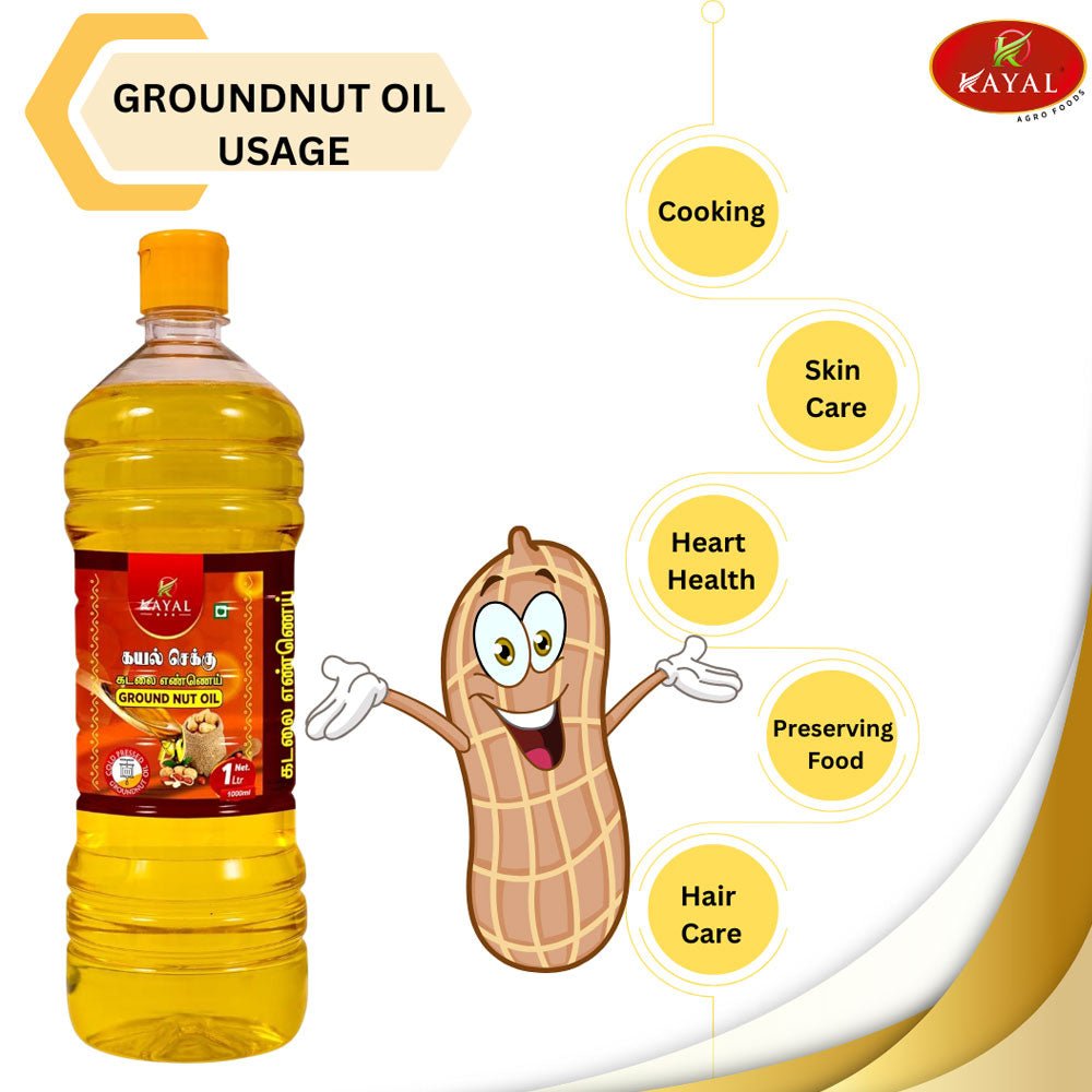 Groundnut Oil 1 Ltr - Kayal Foods