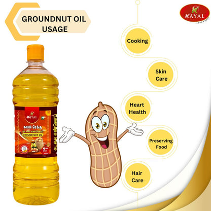 Groundnut Oil 1 Ltr - Kayal Foods